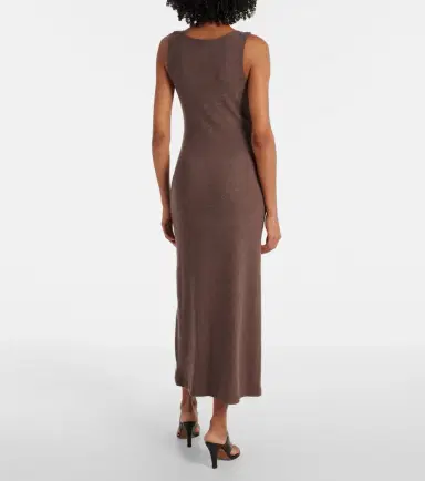 Leset Lauren sleeveless jersey midi dress | Thumbnail 5