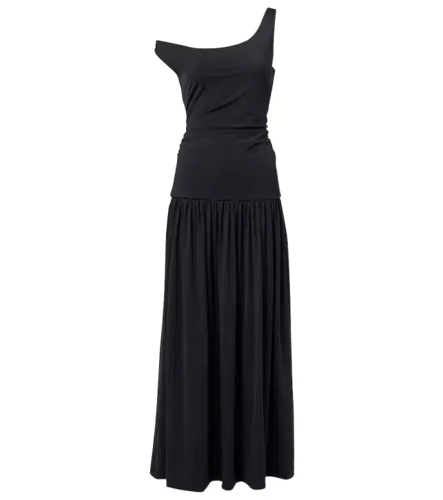 Róhe One-shoulder plissé maxi dress