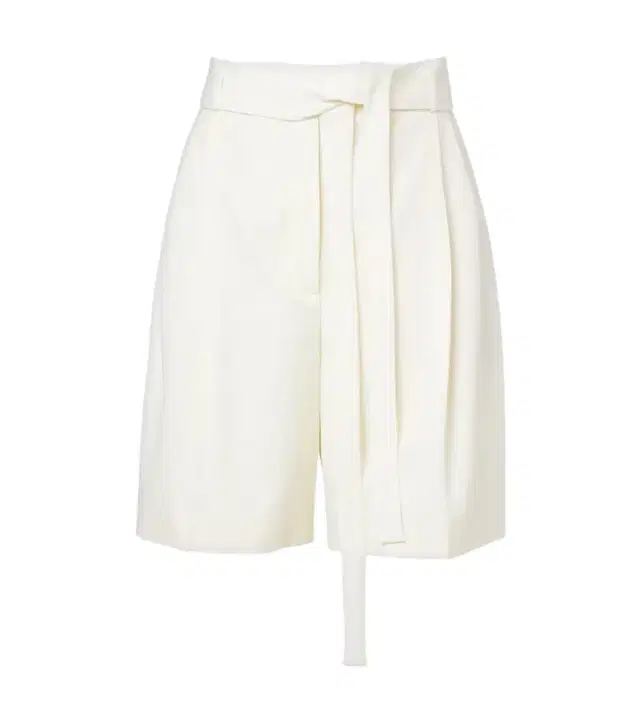 Róhe Belted virgin wool Bermuda shorts