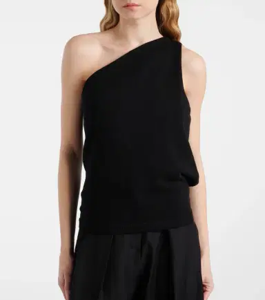 RÓHE Róhe One-shoulder wool and cashmere-blend top | Thumbnail 4