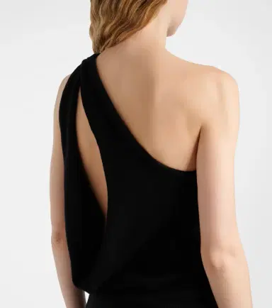 RÓHE Róhe One-shoulder wool and cashmere-blend top | Thumbnail 6