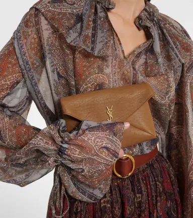 Saint Laurent Cassandre leather clutch | Thumbnail 2