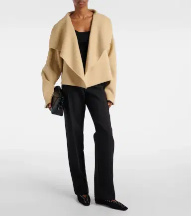Toteme Signature cropped wool doublé jacket | Thumbnail 6