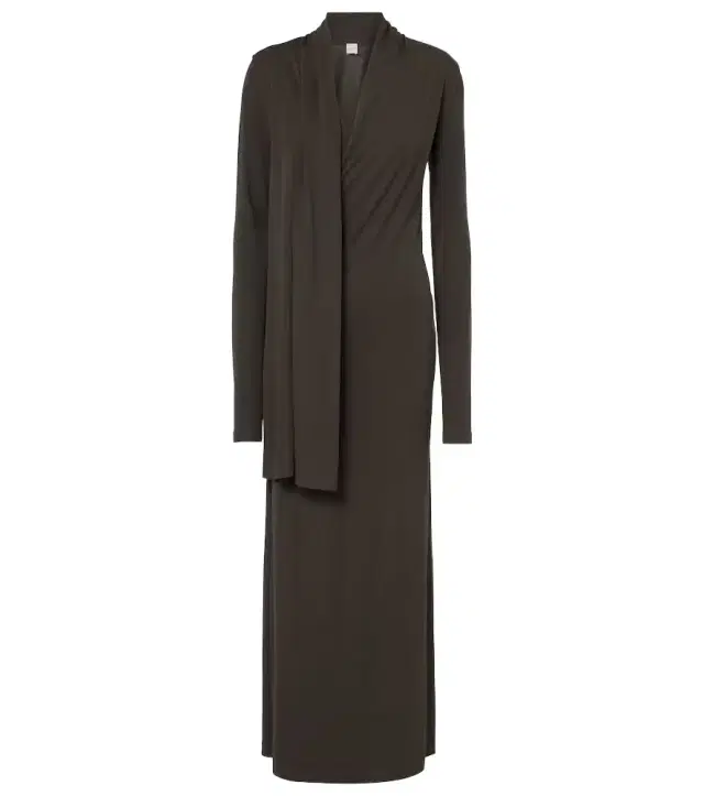 TOTEME Scarf-detail jersey maxi dress