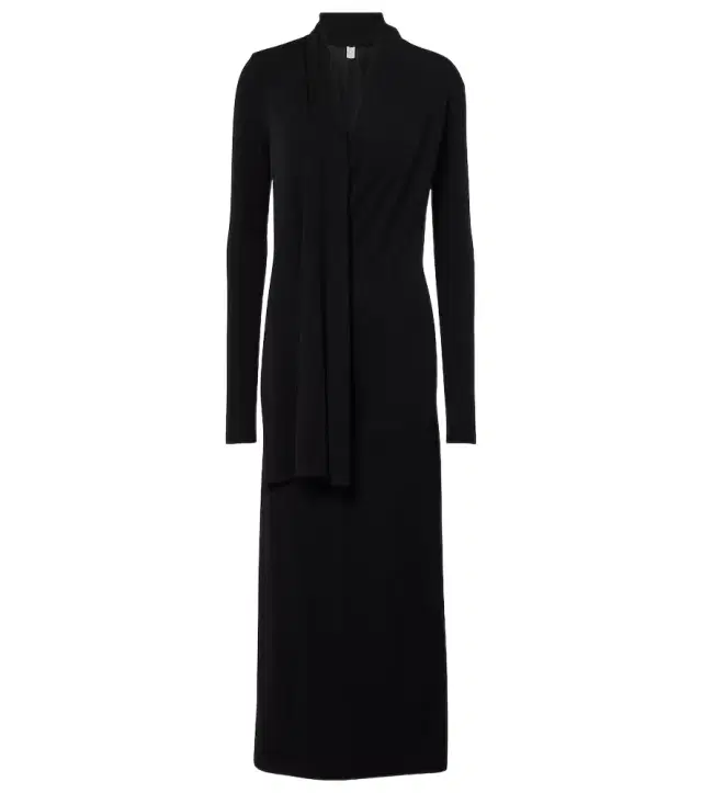 TOTEME Scarf-detail jersey maxi dress