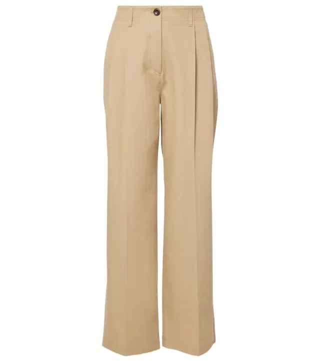 Toteme Cotton wide-leg pants