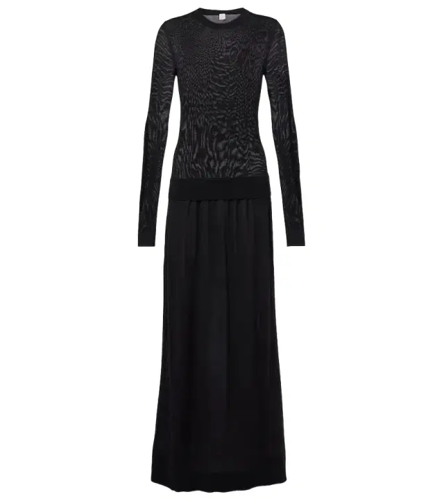 Toteme Silk-blend maxi dress