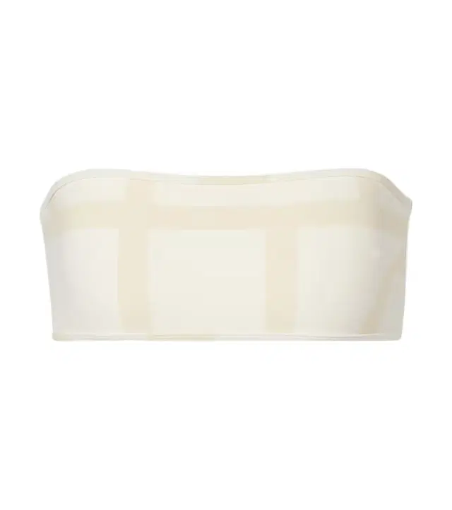 Toteme Monogram bandeau bikini top