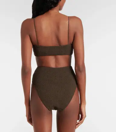 Toteme Shirred jersey bikini top | Thumbnail 3