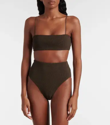 Toteme Shirred jersey bikini bottoms | Thumbnail 3