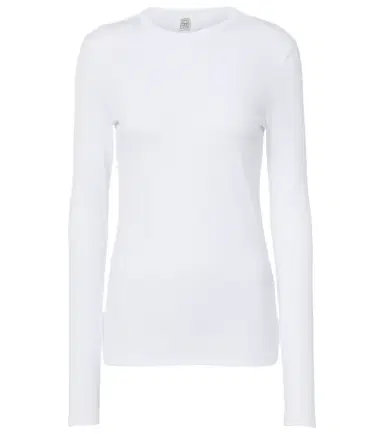 Toteme Ribbed-knit cotton-blend jersey top | Thumbnail 1