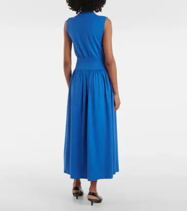 TOTEME Cotton jersey midi dress | Thumbnail 4