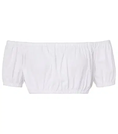Dolce & Gabbana Off-shoulder cotton crop top | Thumbnail 1