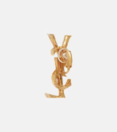 Saint Laurent Cassandre clip-on single earring | Thumbnail 3