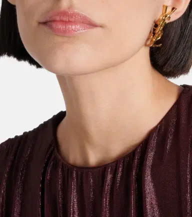 Saint Laurent Cassandre clip-on single earring | Thumbnail 6