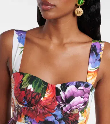 Dolce & Gabbana Floral cotton minidress | Thumbnail 4