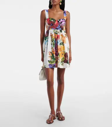 Dolce & Gabbana Floral cotton minidress | Thumbnail 5