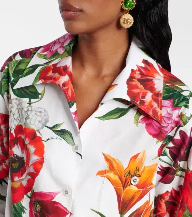 Dolce & Gabbana Floral oversized cotton shirt | Thumbnail 5 Dolce & Gabbana Floral oversized cotton shirt | Thumbnail 5