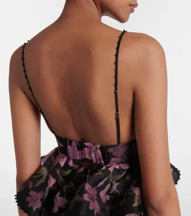 Zimmermann Dawning floral linen and silk gown | Thumbnail 3 Zimmermann Dawning floral linen and silk gown | Thumbnail 3