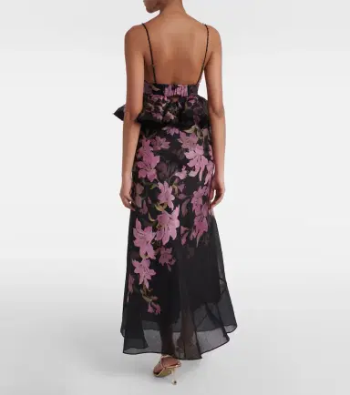 Zimmermann Dawning floral linen and silk gown | Thumbnail 5 Zimmermann Dawning floral linen and silk gown | Thumbnail 5