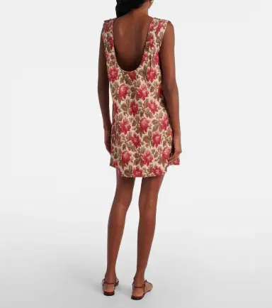 Posse Rosalie floral linen shift dress | Thumbnail 2