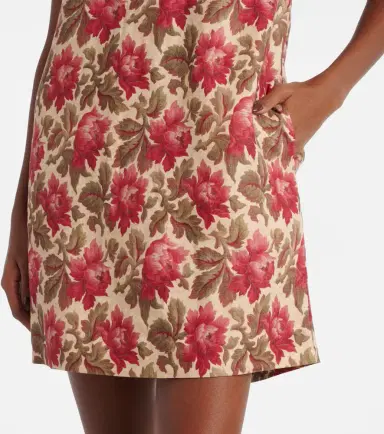 Posse Rosalie floral linen shift dress | Thumbnail 3