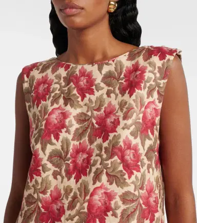 Posse Rosalie floral linen shift dress | Thumbnail 4