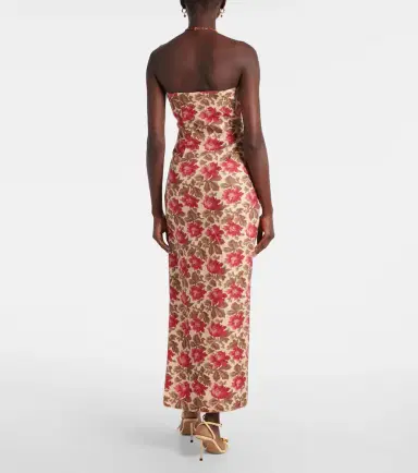 Posse Rosalie floral linen bustier dress | Thumbnail 5