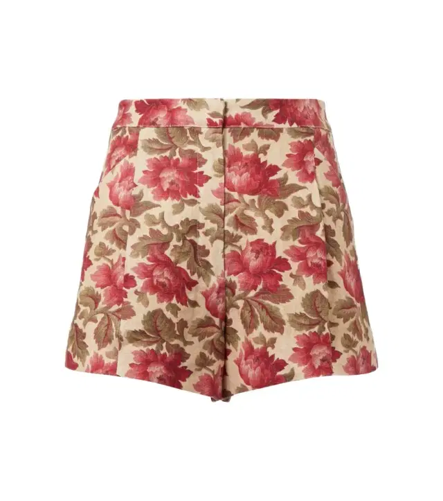 Posse Rosalie floral linen shorts