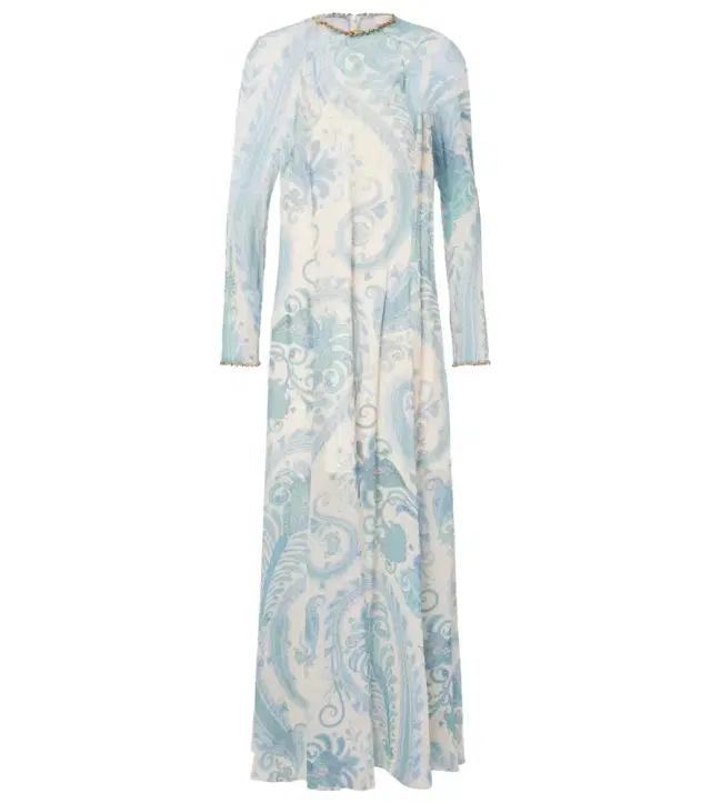 Illuminate beaded paisley maxi dress