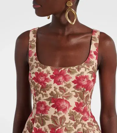 Posse Rosalie floral linen top | Thumbnail 4