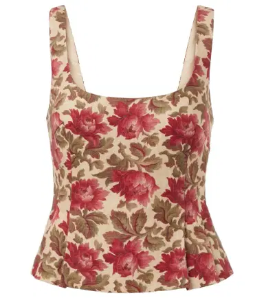 Posse Rosalie floral linen top | Thumbnail 1