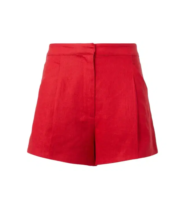 Posse Rosalie high-rise linen shorts