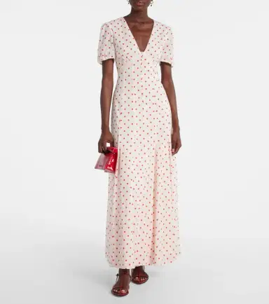 Posse Paloma polka-dot maxi dress | Thumbnail 4