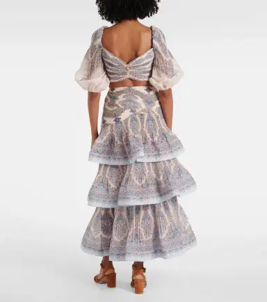 Zimmermann Paisley puff-sleeve crop top | Thumbnail 2 Zimmermann Paisley puff-sleeve crop top | Thumbnail 2