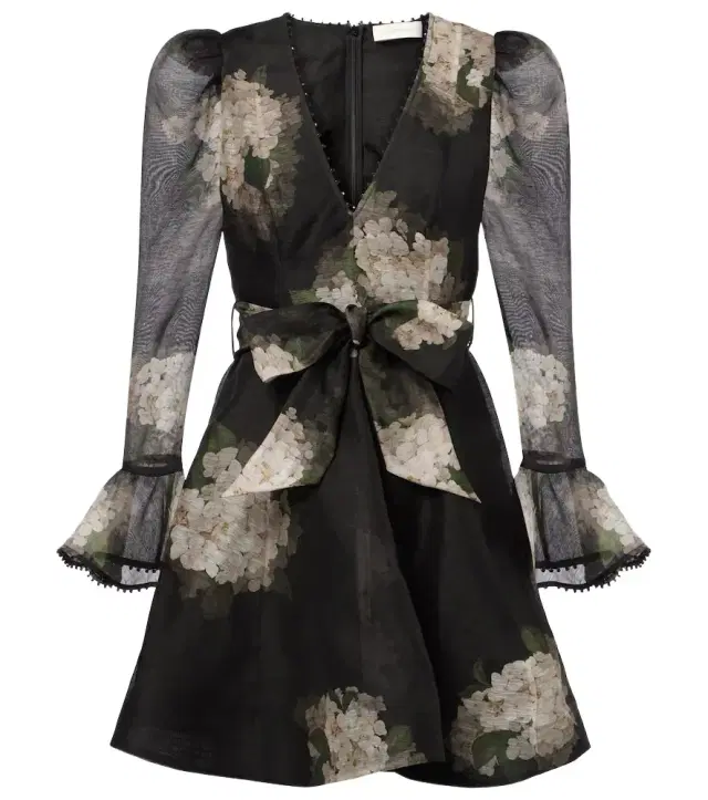 Balance floral linen and silk minidress