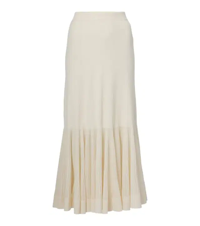 Zimmermann Illuminate pleated ribbed-knit midi skirt