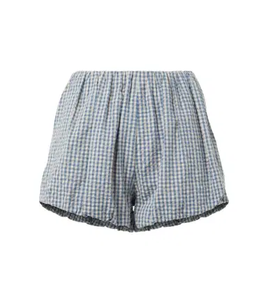 Posse Aurelia gingham cotton shorts | Thumbnail 1