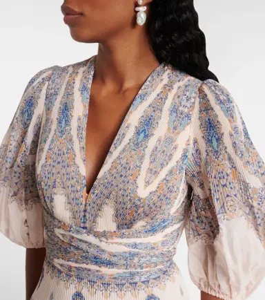 Zimmermann Paisley pleated minidress | Thumbnail 2