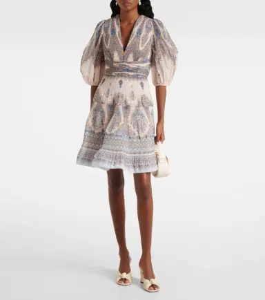 Zimmermann Paisley pleated minidress | Thumbnail 3