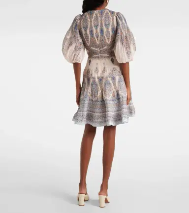 Zimmermann Paisley pleated minidress | Thumbnail 4