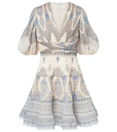 Zimmermann Paisley pleated minidress | Thumbnail 1