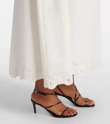 Posse Antoinette embroidered cotton maxi skirt | Thumbnail 3