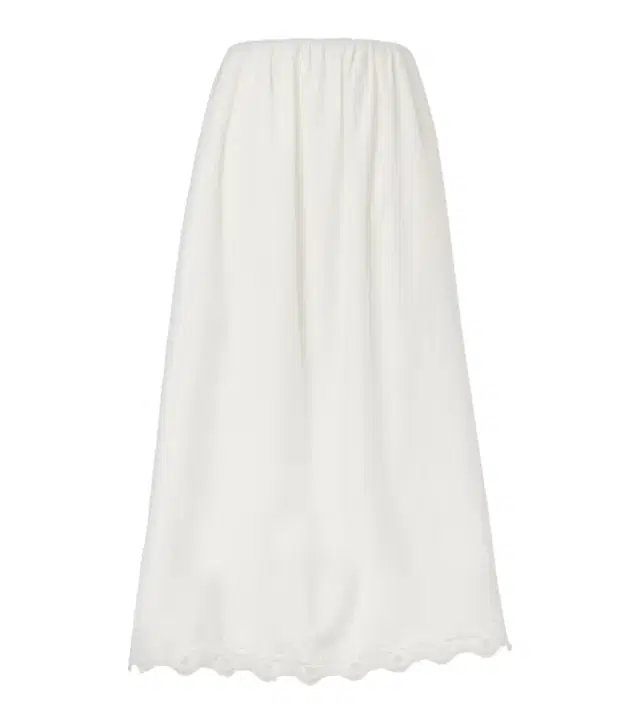 Posse Antoinette embroidered cotton maxi skirt