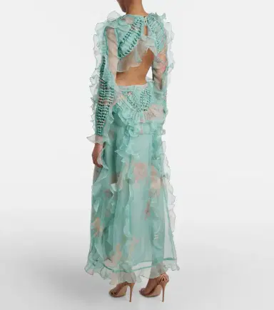Zimmermann Illuminate floral ruffled silk organza gown | Thumbnail 6 Zimmermann Illuminate floral ruffled silk organza gown | Thumbnail 6