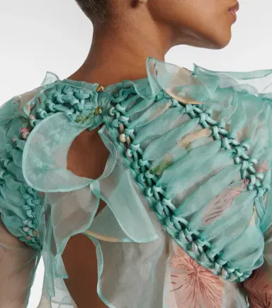 Zimmermann Illuminate floral ruffled silk organza gown | Thumbnail 7 Zimmermann Illuminate floral ruffled silk organza gown | Thumbnail 7