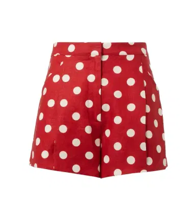 Posse Rosalie polka-dot linen shorts | Thumbnail 1