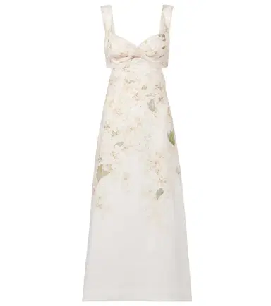 Zimmermann Balance floral linen midi dress | Thumbnail 1