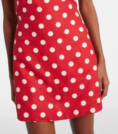 Posse Alice polka-dot linen minidress | Thumbnail 3