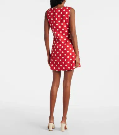 Posse Alice polka-dot linen minidress | Thumbnail 4